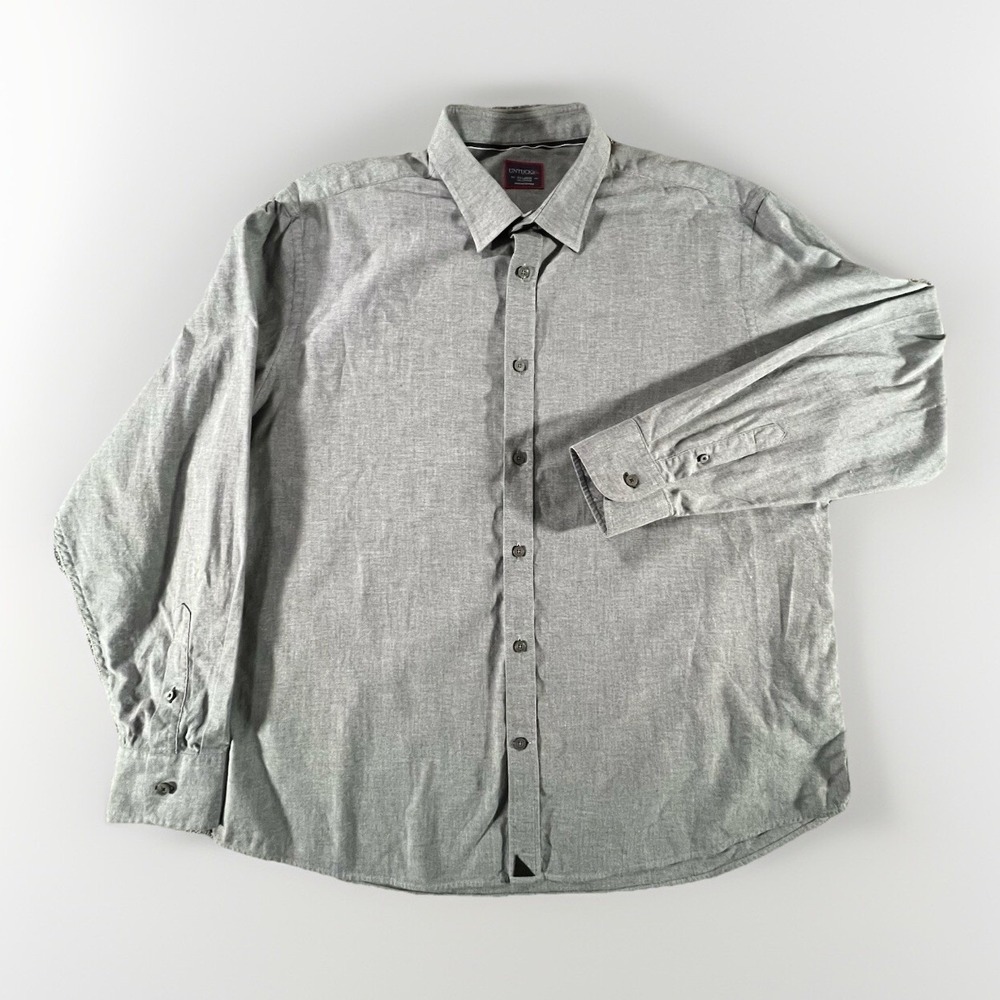 UNTUCKit Button‎ Down Shirt Mens XX-Large Grey Cotton Long Sleeve Casual
